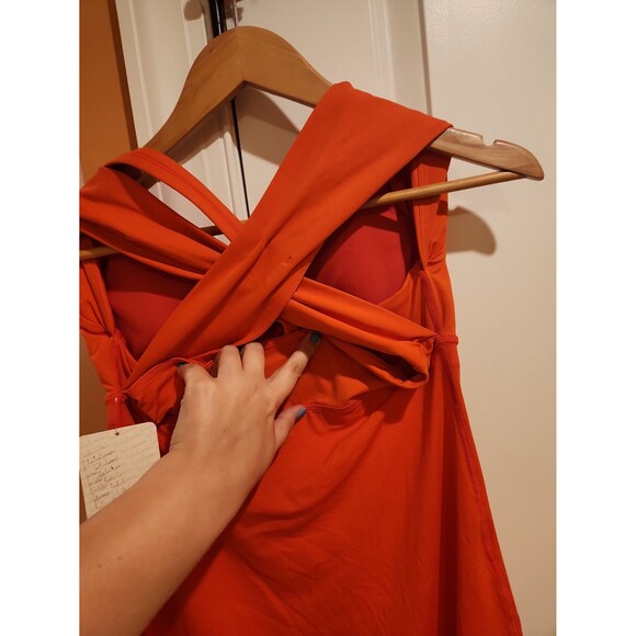 Lululemon "Wrap It Up Tank" Coral Pink Size 12 NWT - Picture 5 of 7